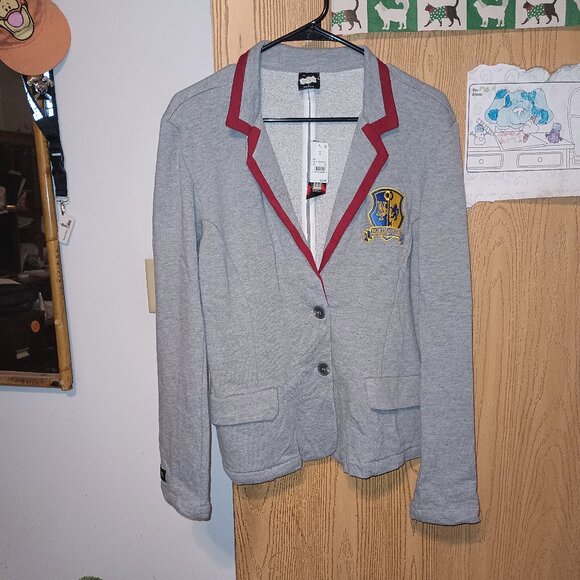 NEW Women's Target Exclusive Beetlejuice Astrid Graphic Blazer - Heather Gray M - Picture 5 of 10